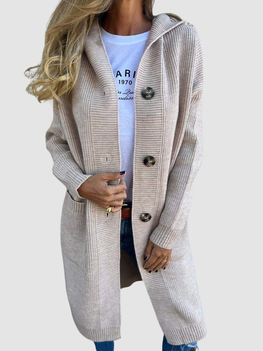 Women’s Chunky Knit Open Front Cardigan