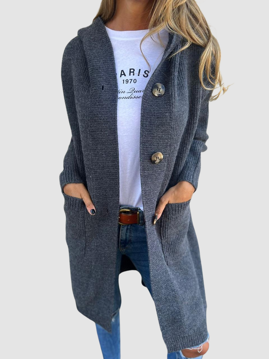 Women’s Chunky Knit Open Front Cardigan