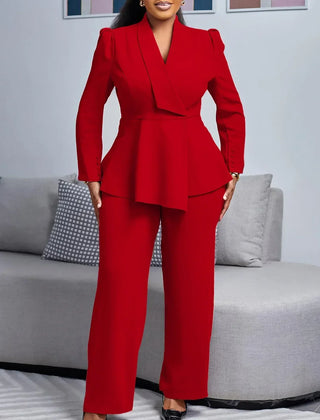 Catherine | Chic Formal Suit Set with Tailored Long Blazer for Women - Image 2