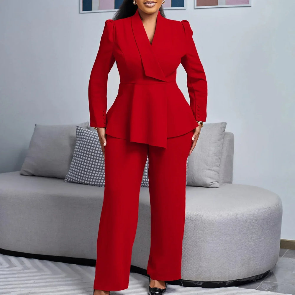 Catherine | Chic Formal Suit Set with Tailored Long Blazer for Women - Image 2