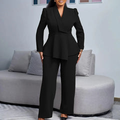 Catherine | Chic Formal Suit Set with Tailored Long Blazer for Women - Image 4