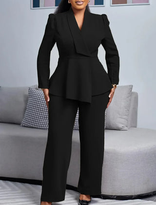 Catherine | Chic Formal Suit Set with Tailored Long Blazer for Women - Image 4