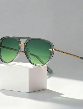 Unisex Double Bridge Aviator Sunglasses | Stylish Lightweight All-Season Eyewear 0