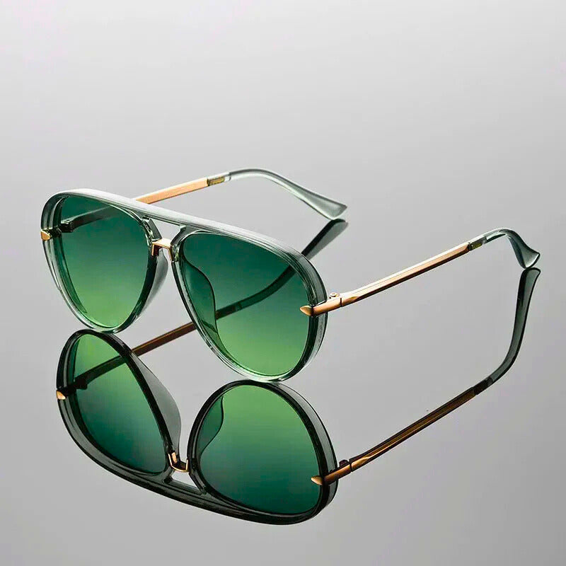 Unisex Double Bridge Aviator Sunglasses | Stylish Lightweight All-Season Eyewear 6