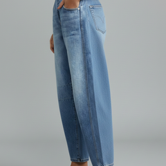 Jessica | Women’s Casual Mid-Waist Denim Jeans with Front Closure - Image 3