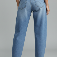 Jessica | Women’s Casual Mid-Waist Denim Jeans with Front Closure - Image 4