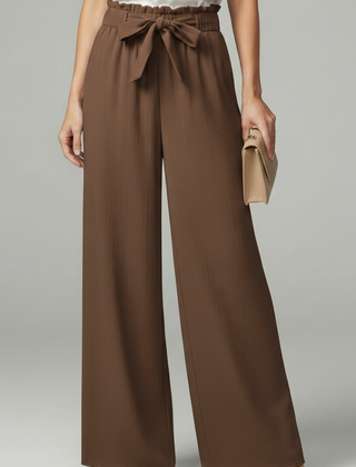 Charlotte | Women’s Palazzo Pants with Tie Belt and Wide Legs - Image 7