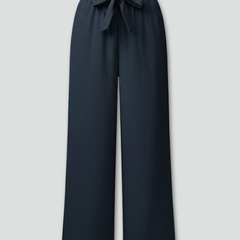 Charlotte | Women’s Palazzo Pants with Tie Belt and Wide Legs - Image 1