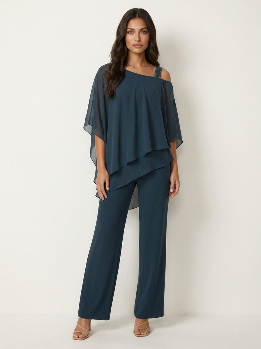 Women's Airy Chiffon Set | Elegant Tailored Outfit for All Occasions 8