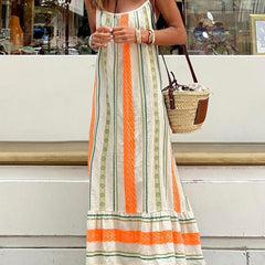 Women's Bohemian Print Summer Dress | Relaxed Fit Casual Maxi Dress 4