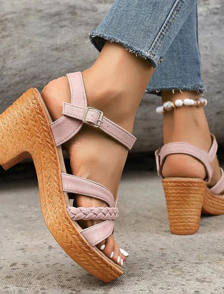 Women's Braided Orthopedic Platform Sandals | Elegant Adjustable Summer Footwear 5