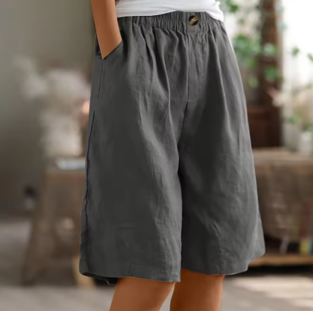 Women's Breathable Cotton Comfort Shorts | Relaxed Fit Summer Bottoms 1