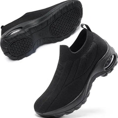 Women's Breathable Knit Slip-On Sneakers | Comfortable Orthopedic Walking Shoes 2