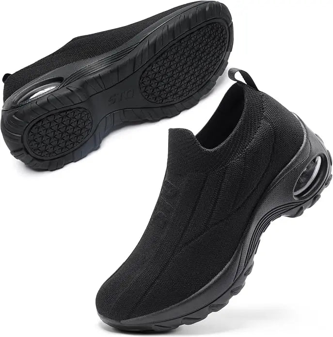 Women's Breathable Knit Slip-On Sneakers | Comfortable Orthopedic Walking Shoes 2