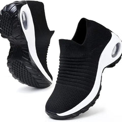 Women's Breathable Knit Slip-On Sneakers | Comfortable Orthopedic Walking Shoes 6