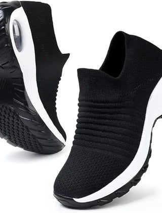 Women's Breathable Knit Slip-On Sneakers | Comfortable Orthopedic Walking Shoes 6