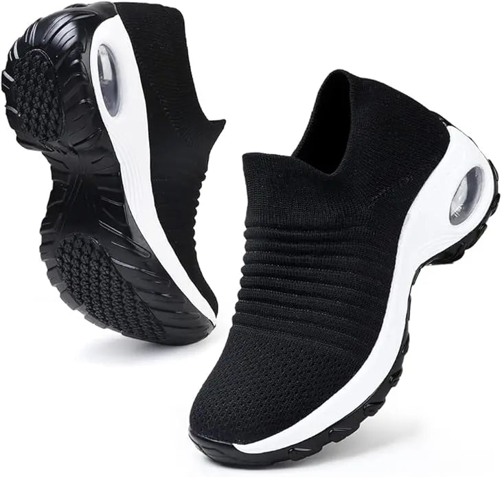 Women's Breathable Knit Slip-On Sneakers | Comfortable Orthopedic Walking Shoes 6