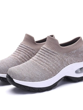 Women's Breathable Knit Slip-On Sneakers | Comfortable Orthopedic Walking Shoes 7