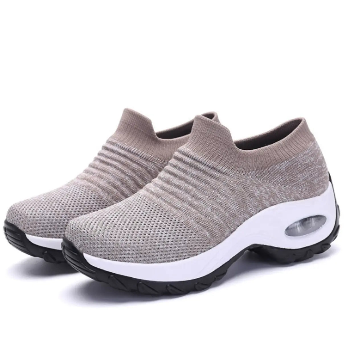 Women's Breathable Knit Slip-On Sneakers | Comfortable Orthopedic Walking Shoes 7