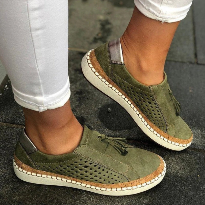 Women's Breathable Knit Slip-Ons | Comfortable Narrow Fit Casual Shoes 0