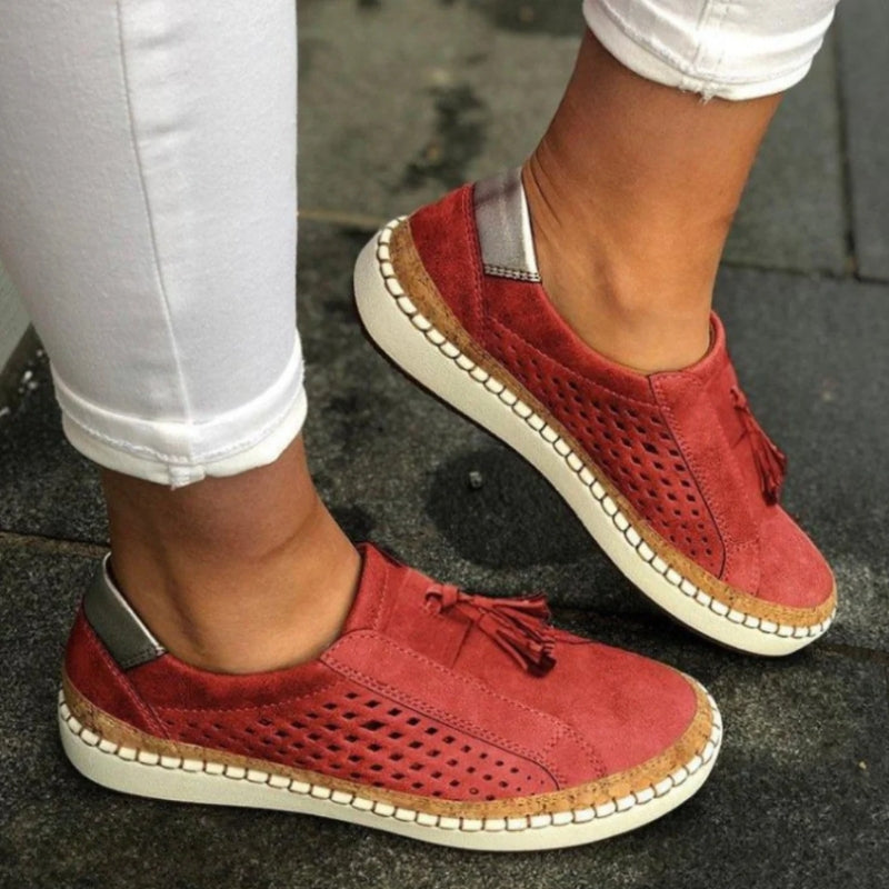 Women's Breathable Knit Slip-Ons | Comfortable Narrow Fit Casual Shoes 1