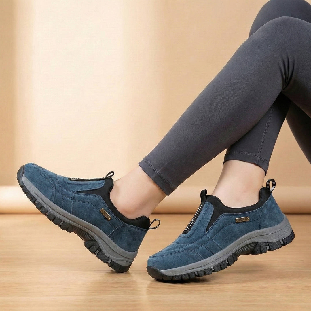 Women's Breathable Knit Walking Shoes | Comfortable Arch Support Slip-On Sneakers 1