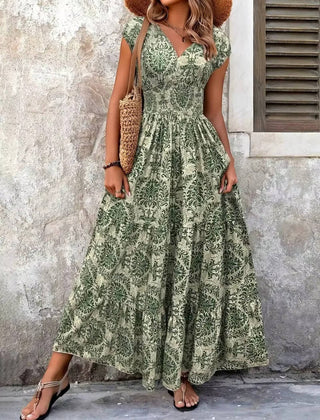 Women's Breathable Polyester Maxi Dress | Elegant Bohemian Summer Sundress 2