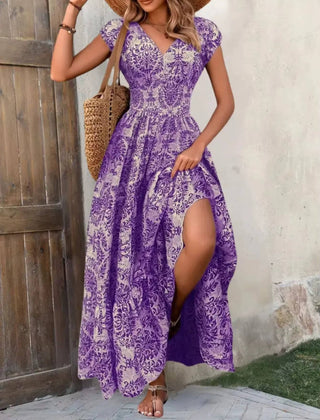 Women's Breathable Polyester Maxi Dress | Elegant Bohemian Summer Sundress 6
