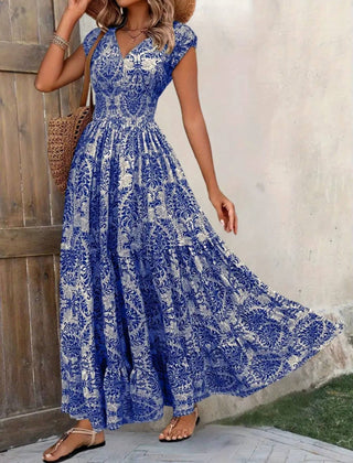 Women's Breathable Polyester Maxi Dress | Elegant Bohemian Summer Sundress 7