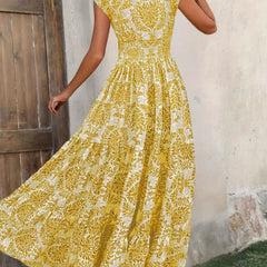 Women's Breathable Polyester Maxi Dress | Elegant Bohemian Summer Sundress 8