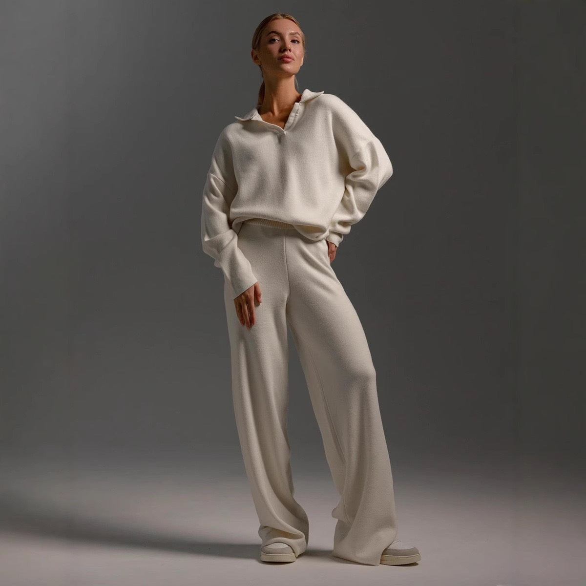 Women's Cashmere Lounge Set | Luxurious Soft Two-Piece Outfit 2