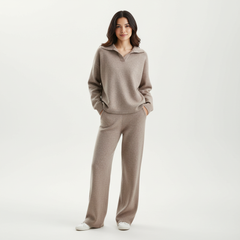 Women's Cashmere Lounge Set | Luxurious Soft Two-Piece Outfit 3