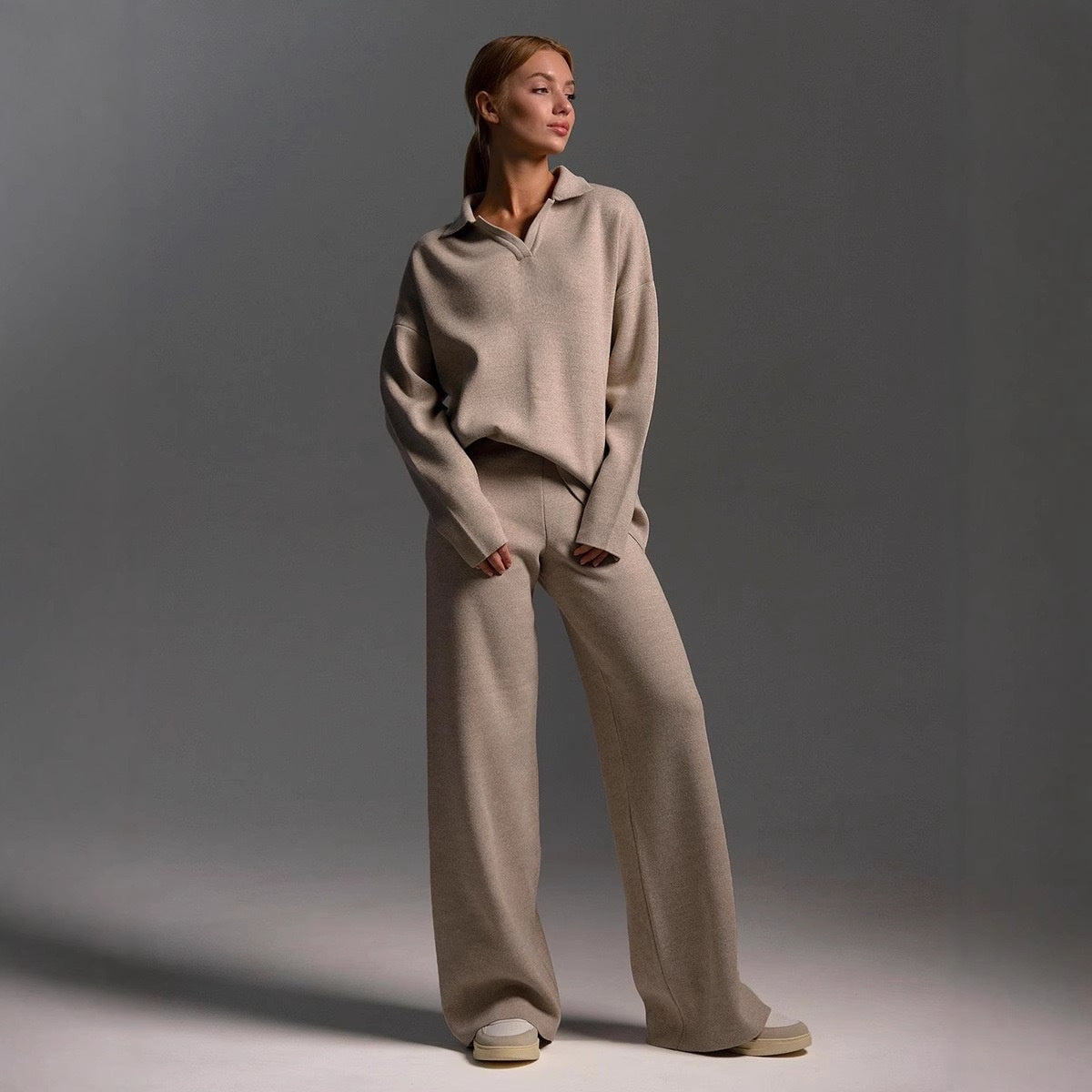 Women's Cashmere Lounge Set | Luxurious Soft Two-Piece Outfit 5