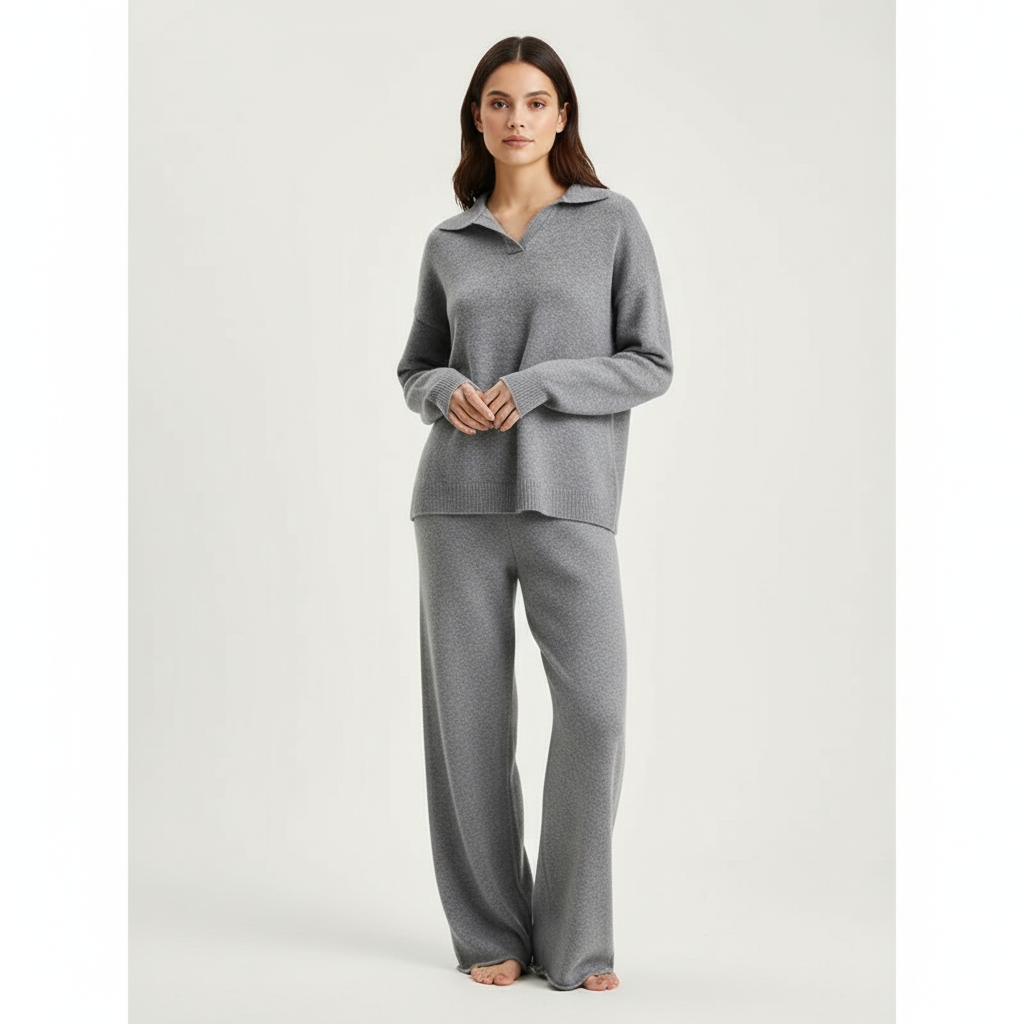 Women's Cashmere Lounge Set | Luxurious Soft Two-Piece Outfit 9
