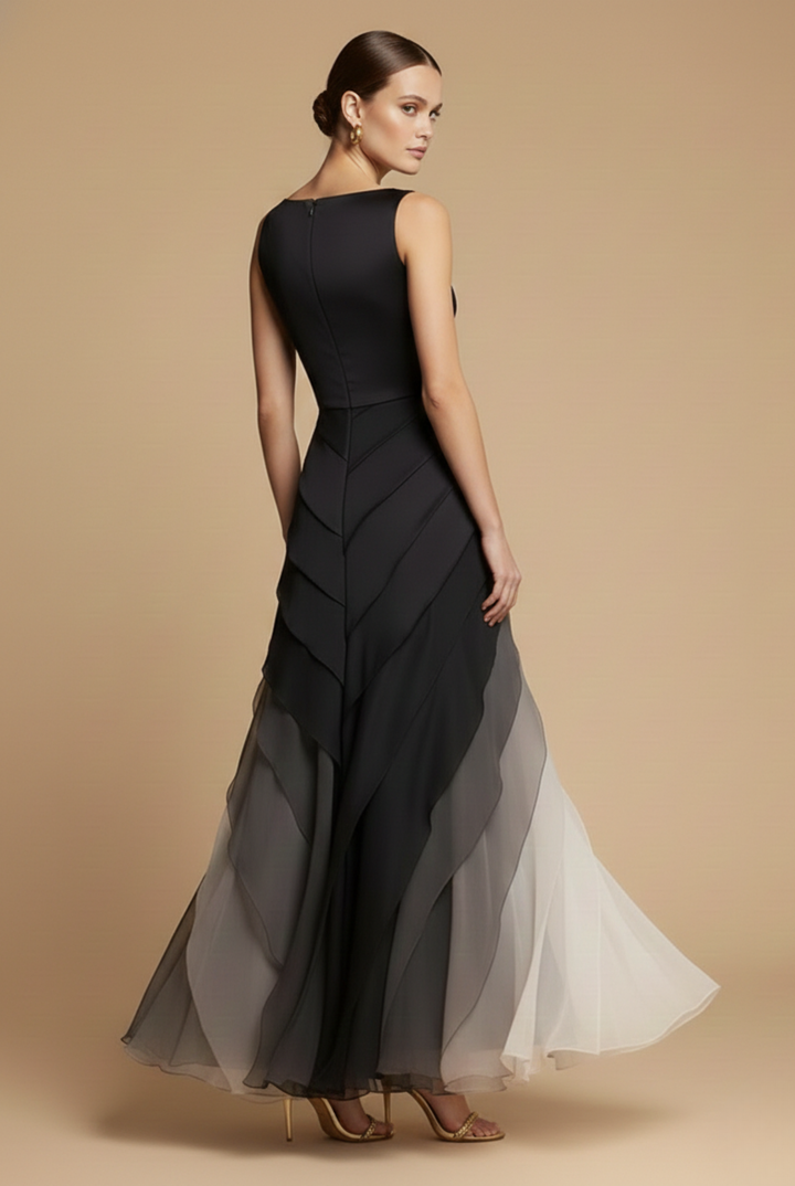 Women's Chiffon Maxi Dress | Elegant Ombre Formal Evening Gown 2
