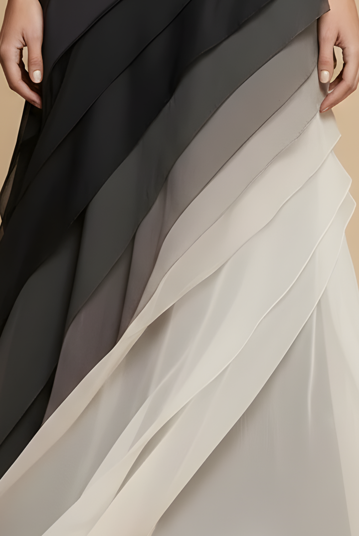 Women's Chiffon Maxi Dress | Elegant Ombre Formal Evening Gown 3