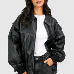 Women's Classic Bomber Jacket | Cozy Chic Outerwear for All Seasons 0