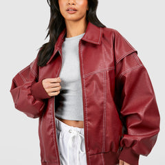 Women's Classic Bomber Jacket | Cozy Chic Outerwear for All Seasons 1