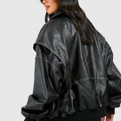 Women's Classic Bomber Jacket | Cozy Chic Outerwear for All Seasons 8