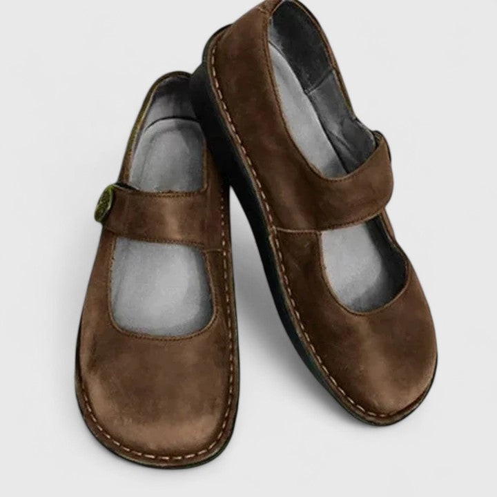 Women's Classic Leather Orthopedic Shoes | Comfortable Adjustable Footwear 3