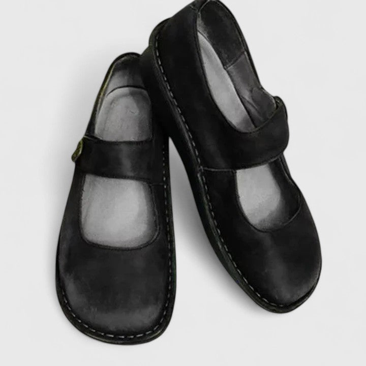 Women's Classic Leather Orthopedic Shoes | Comfortable Adjustable Footwear 8