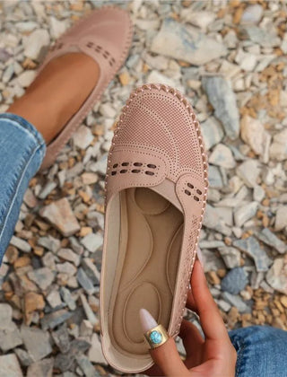Women's Classic Suede Moccasins | Comfortable Slip-On Ladies Shoes 10