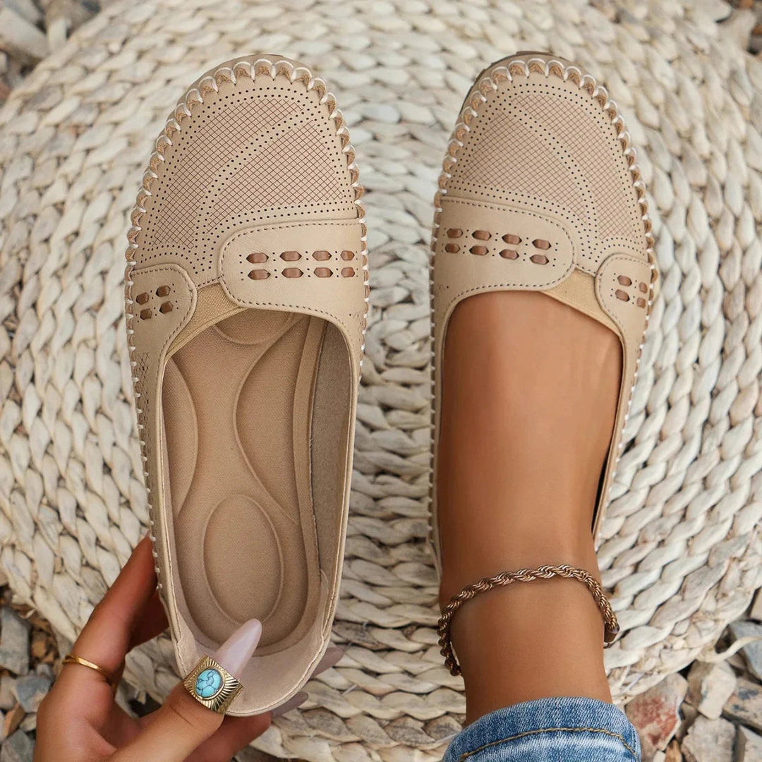 Women's Classic Suede Moccasins | Comfortable Slip-On Ladies Shoes 9