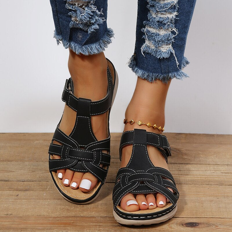 Women's Comfortable Arch Support Walking Sandals | Effortless Slip-On Design 0