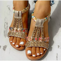 Women's Comfortable Elastic Strap Wedge Sandals | Stylish Lightweight Summer Footwear 4