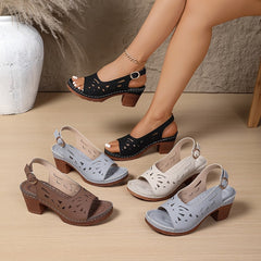 Women's Comfortable Leather Sandals | Stylish Boho Summer Footwear 1