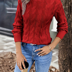 Women's Cozy Cable-Knit Turtleneck Sweater | Elegant Warmth for Autumn and Winter 5