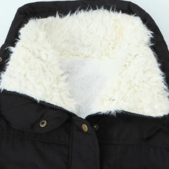 Women's Cozy Plush Hooded Parka | Elegant Mid-Length Winter Coat 3