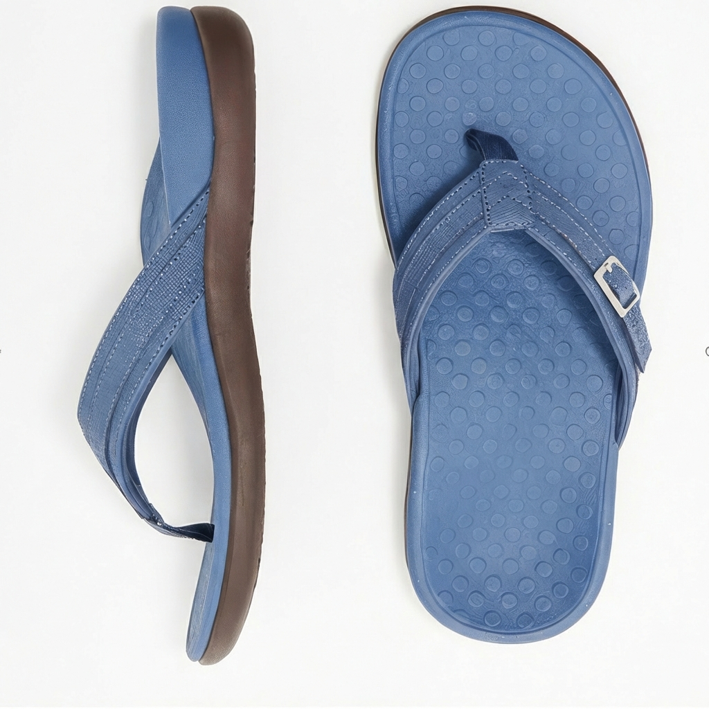 Women's Cushioned Arch Support Flip Flops | Adjustable Comfortable Summer Sandals 4
