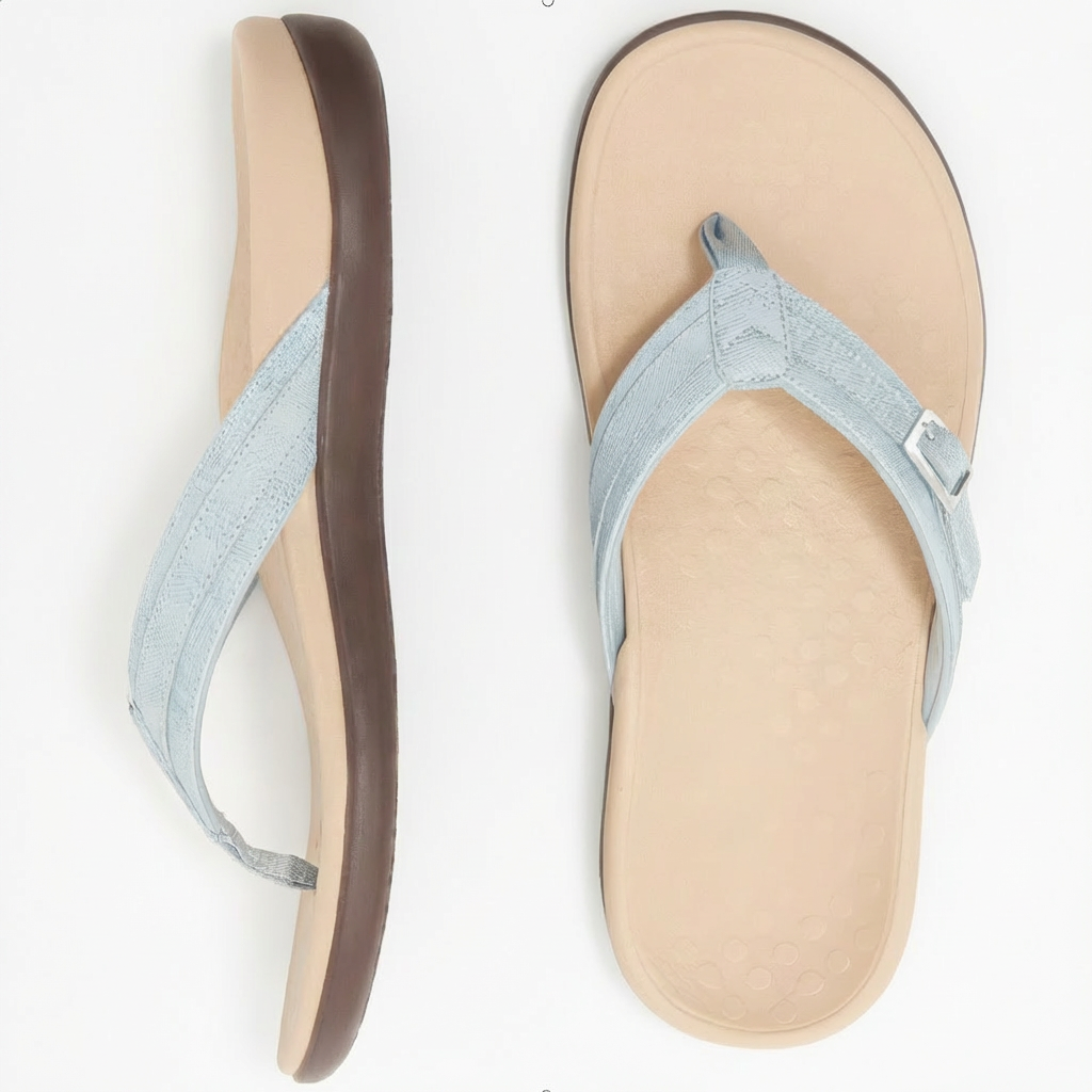 Women's Cushioned Arch Support Flip Flops | Adjustable Comfortable Summer Sandals 5